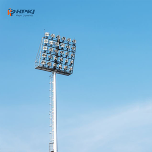30M 35M Outdoor High Mast Lighting Towers With Lamp Lighting Pole