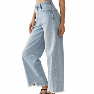 Women High Waist Wide Leg Denim Jeans Soft Stretch Denim For All Day Comfort Loose Fit Durable Stitching Denim Jeans For Women