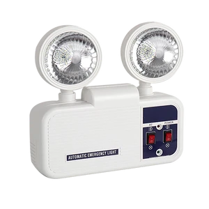 3.7V Li-ion 3 Hours Emergency Time ABS+PC LED Emergency Double Heads Lights for Emergencies