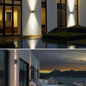 Indoor Modern Nordic Wall Simple Lighting Shadow Lamp Waterproof Up And Down Outdoor Wall Light