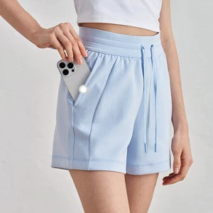 Casual Summer Sweatpants with Side Pockets Loose Drawstring Waist Yoga Shorts for Running-Active Bottoms Wholesale