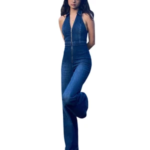 Women's Skinny Fit 2-Piece Denim Suit Soft Stretch 100% Cotton Quick Dry & Breathable Casual Spring/Summer Wear