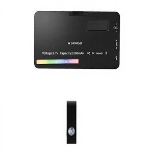 New Photo Video Light w 140 RGB LED Camera Video Light Rechargeable Battery Type c Kit Photography Light Fill Lamp