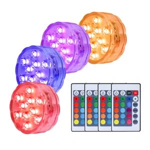 Pool Lights Small Home Swimming Pool Pond Waterproof Submersible LED Inground Pool Accessories Bath Lights For Kids