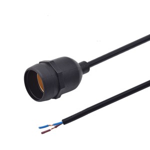 Waterproof E27 Light Bulb Socket Power Cord