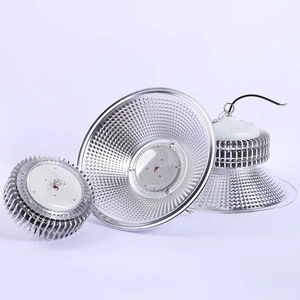 Stock Fin-type Aluminum High-bay Lights for Agi32 Layout Factory Workshop Lighting Pendant Fixtures Warehouses Plain White High