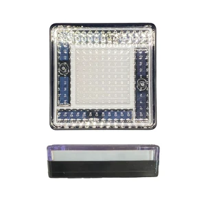 Solar Brick Light Waterproof IP68 LED Floor Tiles Outdoor PC Plastic RGB LED Underground Light