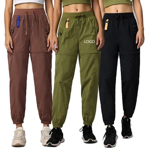 Women's Quick Dry Breathable Solid Yoga Pants Loose Fit with Pockets Comfortable Casual for Summer Fall Gym Yoga Workouts