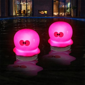 2025 Hot Sale Octopus Pool Lights Waterproof Solar Flame Round Pool Lights Solar Powered,Glow in the Dark Solar Floating