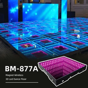 Professional Grade IP67 Waterproof LED Dance Floor with DMX512/Sound-Activated Control Customized Color Effect EU Plug