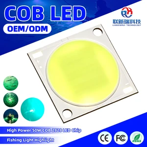 High Power 50W COB LED Chip 2828 COB LED Diode Highlight For Fishing Light