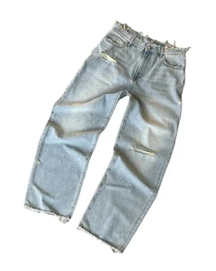 Wholesale Y2K Hip Hop Regular Straight Leg Loose Fit Plus Size Men's Denim Jeans 100% Cotton
