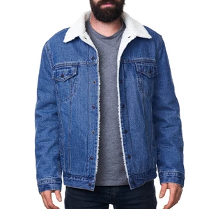 Men's Slim Fit Casual Denim Jacket Button-Up Winter 100% Cotton Windproof Breathable Fashion