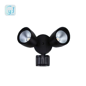 120v Double Cone LED Security Light Outdoor Led Flood Light with Motion Sensor