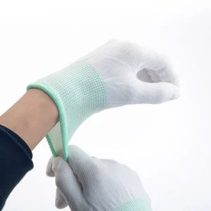 Custom 13-Gauge Nylon/Polyester Anti-slip Safety Work Gloves with PU/Nitrile Coating S-M-L Sizes for General Purpose Use
