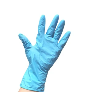 Disposable Eco-Friendly Powder-Free Nitrile Gloves 100pcs Per Box Industrial Grade Safety Gloves in Blue