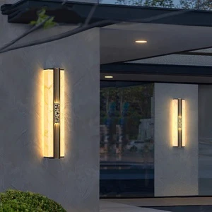 Factory Customized Outdoor Wall Lamp Main Powered Black American Country Villa Outdoor Wall Lamps With Sensor