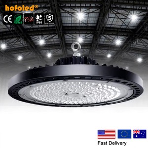 Hofoled High Lumen Commercial Highbay Light Warehouse LED Linear High Bay Light 100W 150W 200W Industrial UFO LED High Bay Light