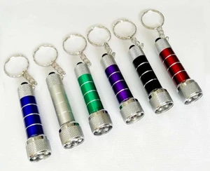 KY 5LED Mini Flashlights Keychain 5 Bulb LED Pocket Torch Keychain Hand Held Flashlight for Camping Kids Party Favors Gift Prize