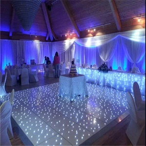 Decoration Tempered Acrylic Waterproof RGB Panels Mats Tiles Led Dance Floor for Nightclub,dj,T Show,wedding