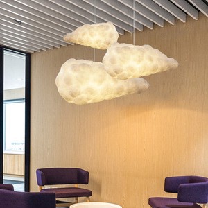 Modern Nordic White Cloud Chandelier Creative Design E27 Floating Cloud LED Pendant Light