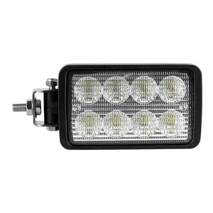 8 Inch 40W 12V/24V IP68 Flood Tractor Led Work Light IP68 Waterproof Square Led Tractor Light for Truck Agricultural