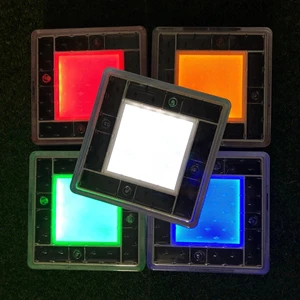 Solar Brick Lights Square Solar Ground Lamp Solar Inground Pathway Light Outdoor Solar Powered Brick Pathway Garden Light