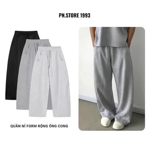 Elastic Waist Cotton Blend Fleece Winter Pant Bottom for Daily Wear