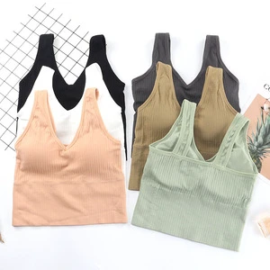 Wholesale OEM Manlusha HM1448 Women Underwear Camisole for Plus Size Women Bralette Summer Push up Bras
