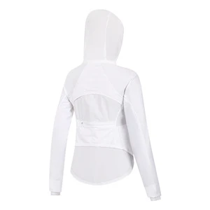 Ladies' Gym Top Long Sleeved Fluorescent Full Zipper Running Quick Drying Yoga Summer Ice Silk Sun protection Jacket