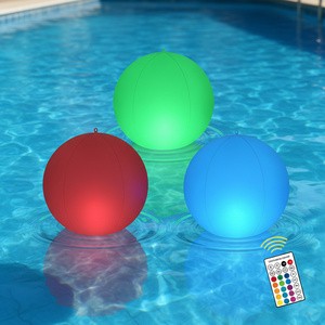 Eco-Friendly Solar Pool Lights Floating LED Globes Waterproof PVC Outdoor Decor