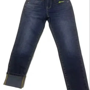 Custom Logo Men's Solid Button Breathable Denim Jeans-Straight Wide Leg Plus Size Spring Fashion Pants