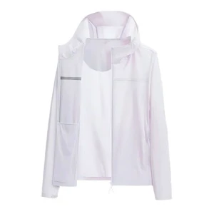 Factory Wholesale Women's Printed Summer Running Sun Hoodie Breathable Ice Silk Long Sleeve Rash Guard UPF50+