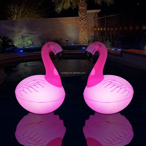 2024 New Inflatable Floating Flamingo Solar Lighting Swimming Pool Light Waterproof Solar Garden