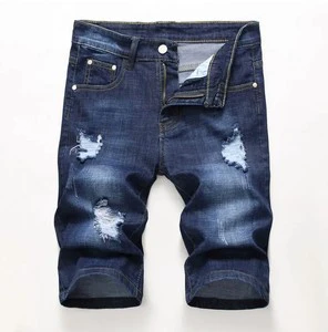 Men's Jeans Denim Shorts Men Summer Stretch Slim Fit Short Mens Designer Cotton Casual Distressed Jean Shorts