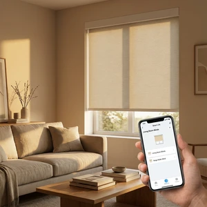 Smart Home Ready Motorized Roller Blinds Alexa Google Home Voice Control Electric Blackout Shades