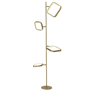 Modern LED Floor Lamp 3500K Warm White Aluminum Standing Light for Living Room Bedroom Indoor Lighting