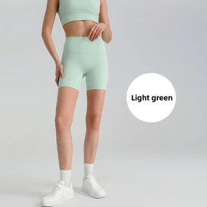 Plus Size Women's Seamless High Waist Breathable Spandex/Nylon Sports Shorts for Yoga & Fitness
