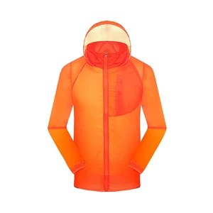 Women/men Running Sports Fitness Sun protection Jacket Tops Camping Outdoor Riding Hooded Ultra-thin UV protection Clothes