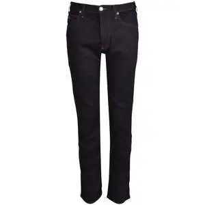 Summer New Men's Regular Fit High Street 100% Cotton Breathable Jeans Pants Fashion Casual Stretch Straight Leg Solid Color