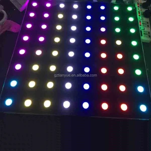 Whole 8*8 Pixel With Interactive Dance Floor Led Dance Floor DJ Disco Nightclub DMX 3D Time Tunnel RGB LED Light Dance Floor