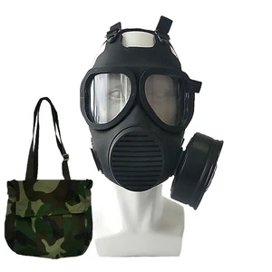 MF21 Gas Mask Silicone Full Face Respirator with Large Triangular Lens and Communication Device for PPE Distributors