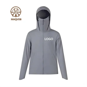 MAQVOB Factory Wholesale Custom logo UV Rash Guard Uniform Outdoor Clothing Unisex Lightweight Sun Protect Women Men Jacket