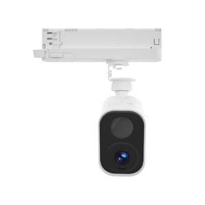 YIMMET Box Camera Light Circuit Track Light Mounted Security Camera Easy-install 2MP Night Vision Motion Alert Battery Backup