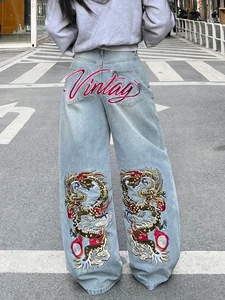 Custom Women's Jeans High Quality Men Designer Jeans Pants For Women's Embroidery Denim Jeans Manufacturer
