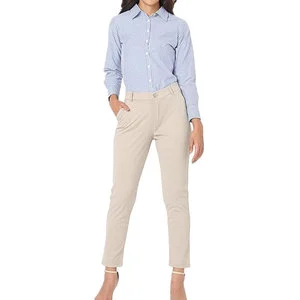 Plus Size Clothing Slim Cotton Made Trousers for Women's Top High Quality Women's Trousers