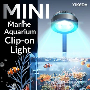 Aluminum Alloy LED Sea Tank Coral Light Soft Full Spectrum Three-Color Adjustable Timing Small Clip Lamp