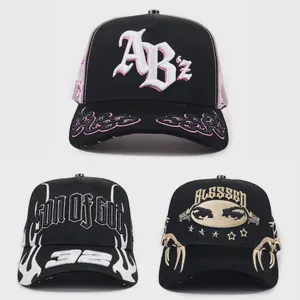 2025 New Design Barbas Hats Caps 5 Panel Mesh Curved Brim Adjustable Baseball Caps G5 Gorras Top Quality Original Baez Hat