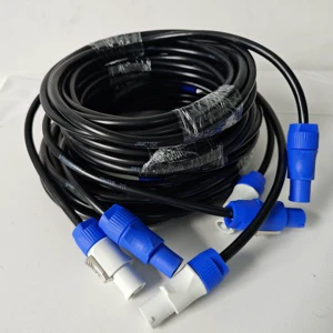 Customized 1m/2m/3m/5m/10m/PowerCon Cable Stage Light Power Cable Male to Female Head Light Cable for Stage Disco Accessories
