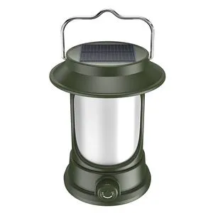 New Arrival Popular 3-Color LED Camping Lamp Waterproof Type-C Rechargeable Solar Charging Light For Garden Outdoor For Camping